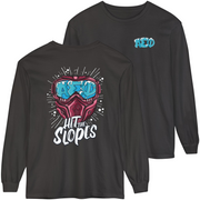 Grey Alpha Sigma Phi Graphic Long Sleeve | Hit the Slopes