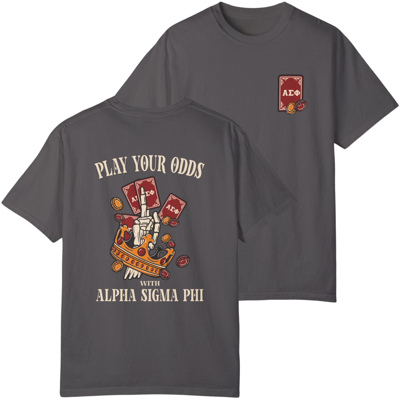 Alpha Sigma Phi Graphic T-Shirt | Play Your Odds
