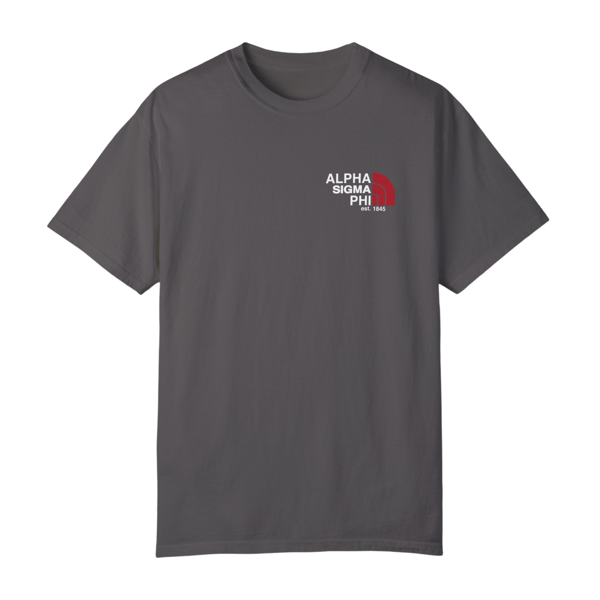 Grey Alpha Sigma Phi Graphic T-Shirt | The North LC
