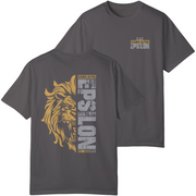 Grey Sigma Alpha Epsilon Graphic T-Shirt | Lion Hearted