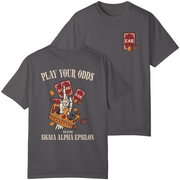 Grey Sigma Alpha Epsilon Graphic T-Shirt | Play Your Odds