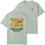 Grey Sigma Pi Graphic T-Shirt | Cool Croc