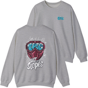 Grey Tau Kappa Epsilon Graphic Crewneck Sweatshirt | Hit the Slopes