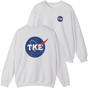 Grey Tau Kappa Epsilon Graphic Crewneck Sweatshirt | Nasa 2.0
