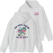 Grey Tau Kappa Epsilon Graphic Hoodie | Alligator Skater