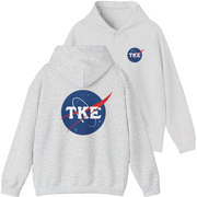 Grey Tau Kappa Epsilon Graphic Hoodie | Nasa 2.0