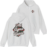 Grey Phi Sigma Kappa Graphic Hoodie | Aloha