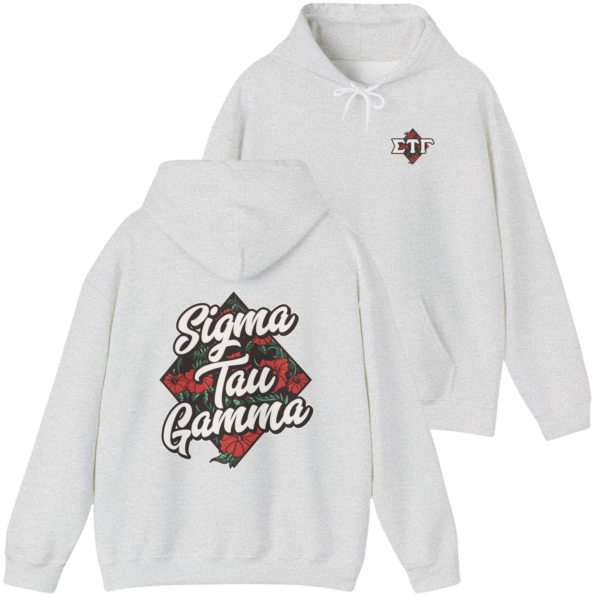 Grey Sigma Tau Gamma Graphic Long Sleeve | Aloha