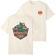 Ivory Alpha Tau Omega Graphic T-Shirt | Desert Mountains