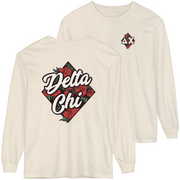 Ivory Delta Chi Graphic Long Sleeve | Aloha
