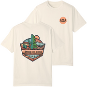 Ivory Lambda Chi Alpha Graphic T-Shirt | Desert Mountains