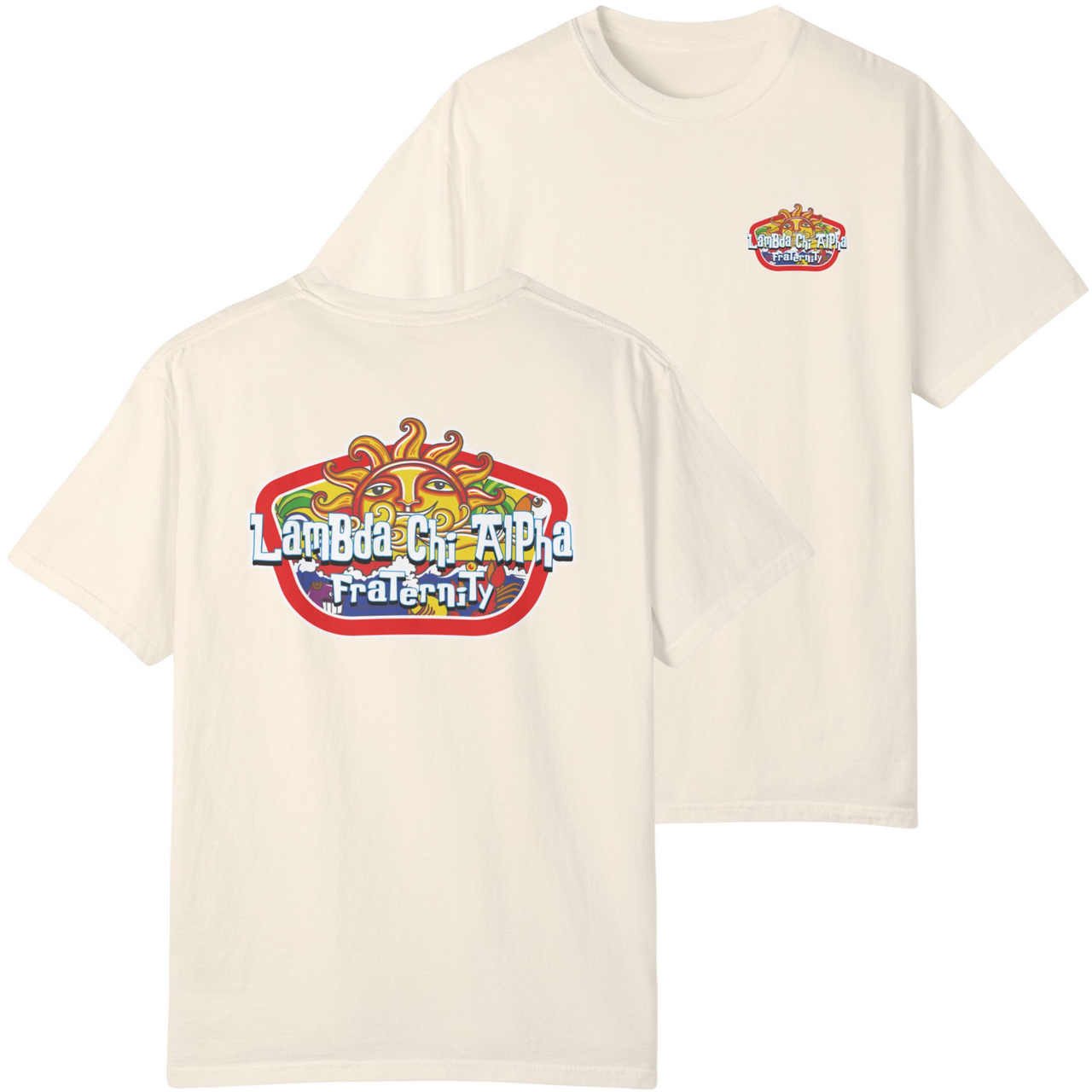 Ivory Lambda Chi Alpha Graphic T-Shirt | Summer Sol