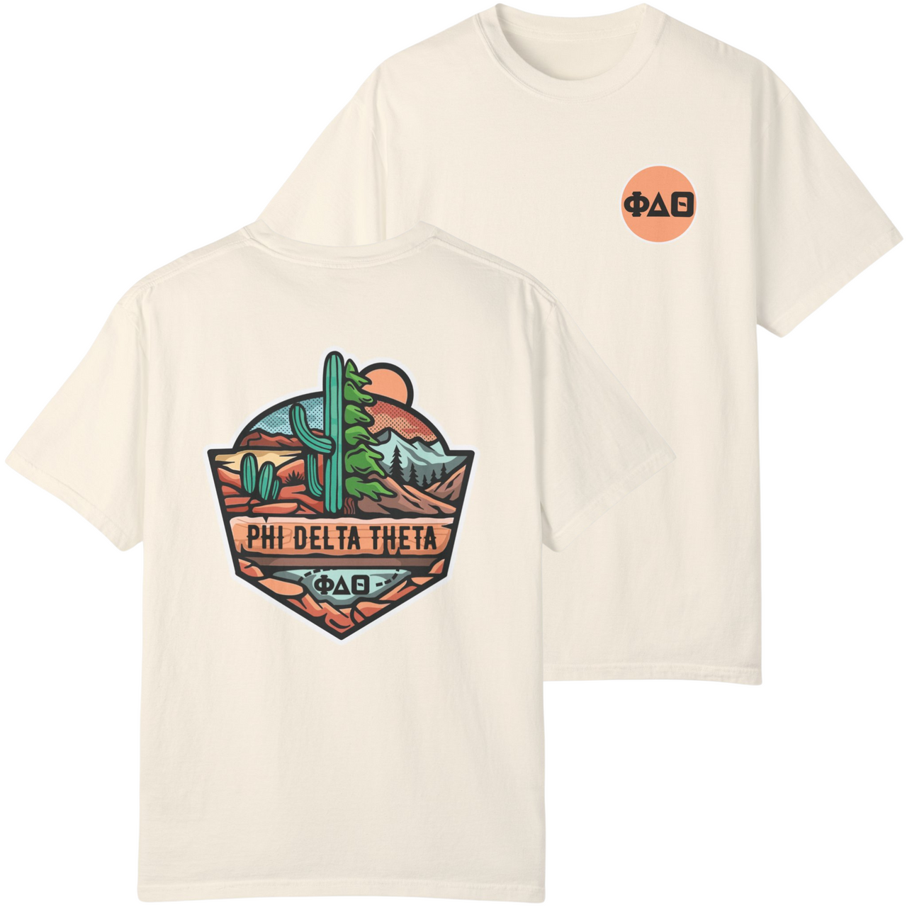 Phi Delta Theta Graphic T-Shirt | Desert Mountains