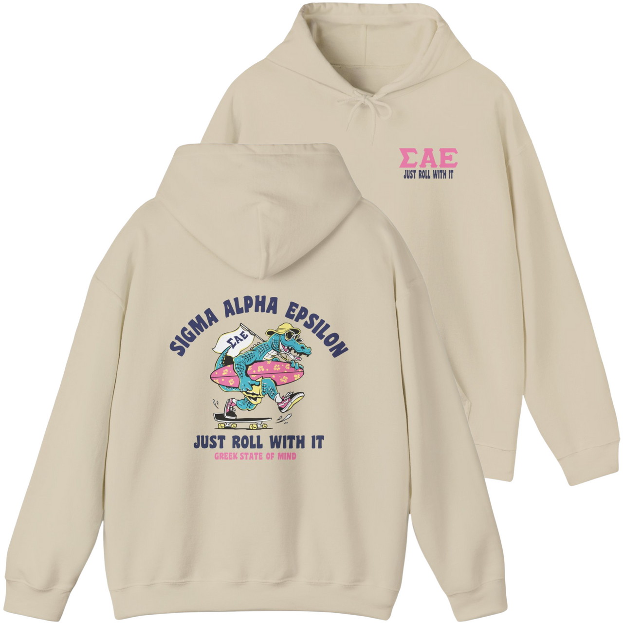 Sigma Alpha Epsilon Graphic Hoodie | Alligator Skater