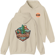 Ivory Sigma Alpha Epsilon Graphic Hoodie | Desert Mountains