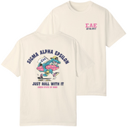 Yellow Sigma Alpha Epsilon Graphic T-Shirt | Alligator Skater