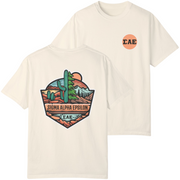 Ivory Sigma Alpha Epsilon Graphic T-Shirt | Desert Mountains