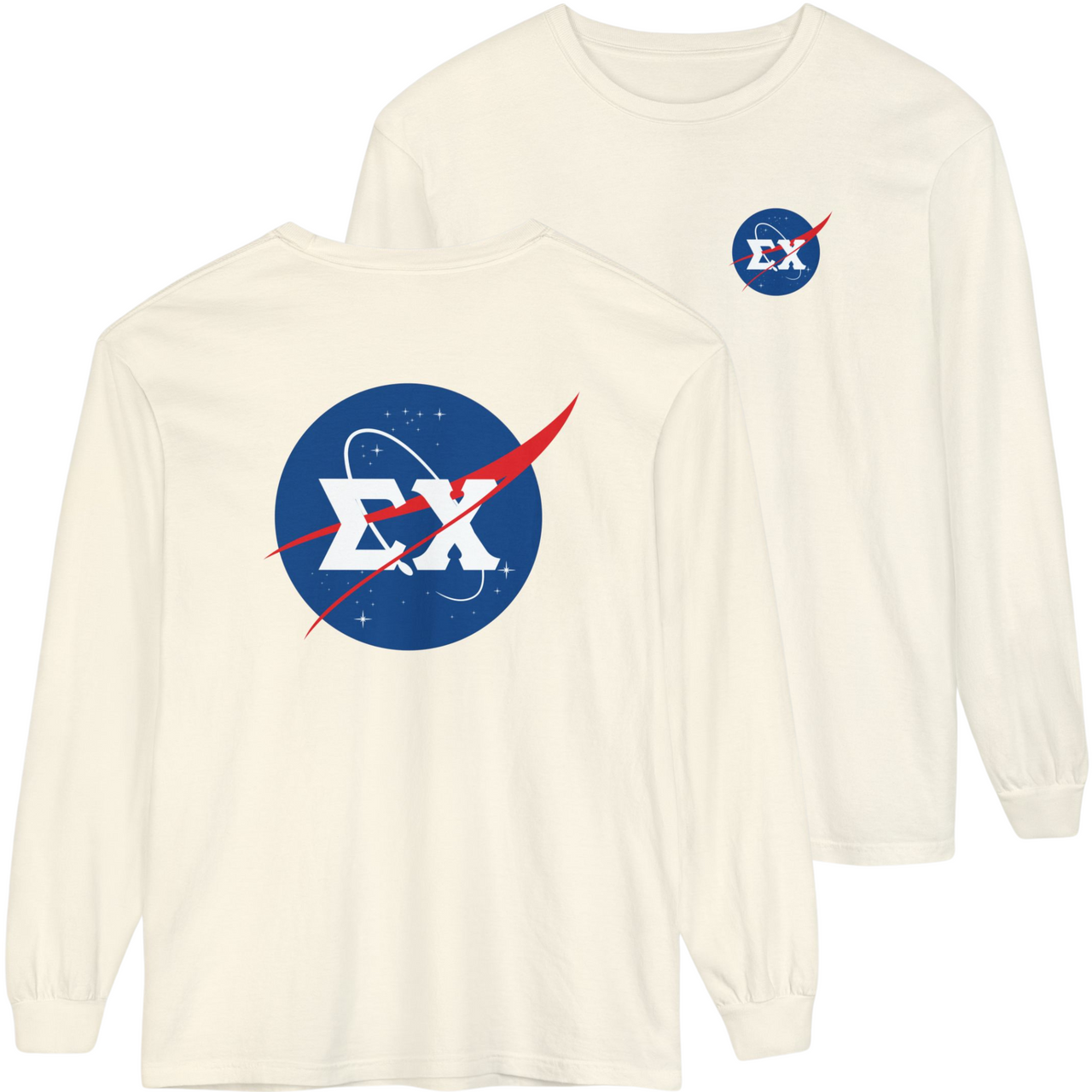 Ivory Sigma Chi Graphic Long Sleeve | Nasa 2.0