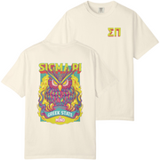Ivory Sigma Pi Graphic T-Shirt | Woodstock Owl