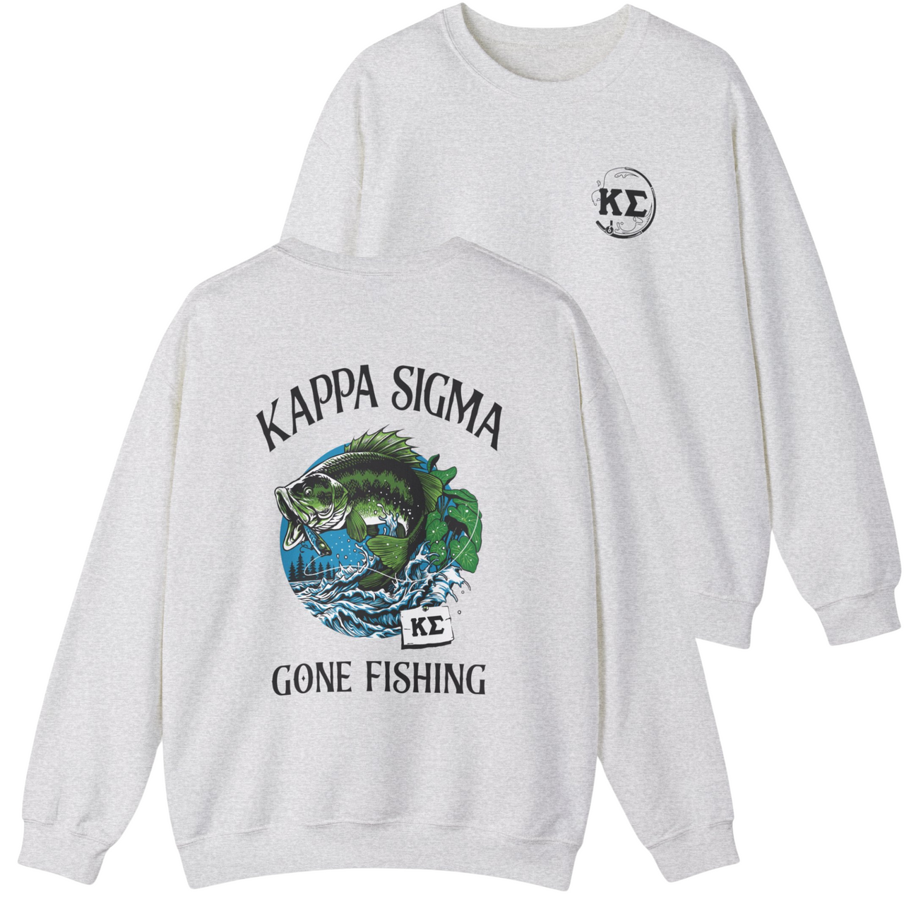 Kappa Sigma Graphic Crewneck Sweatshirt | Gone Fishing