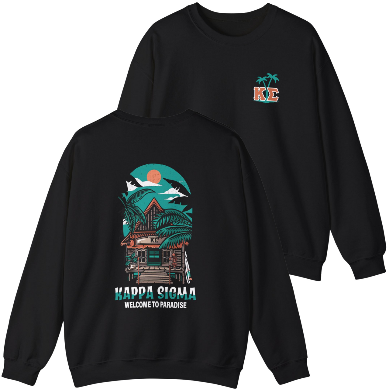 Kappa Sigma Graphic Crewneck Sweatshirt | Welcome to Paradise