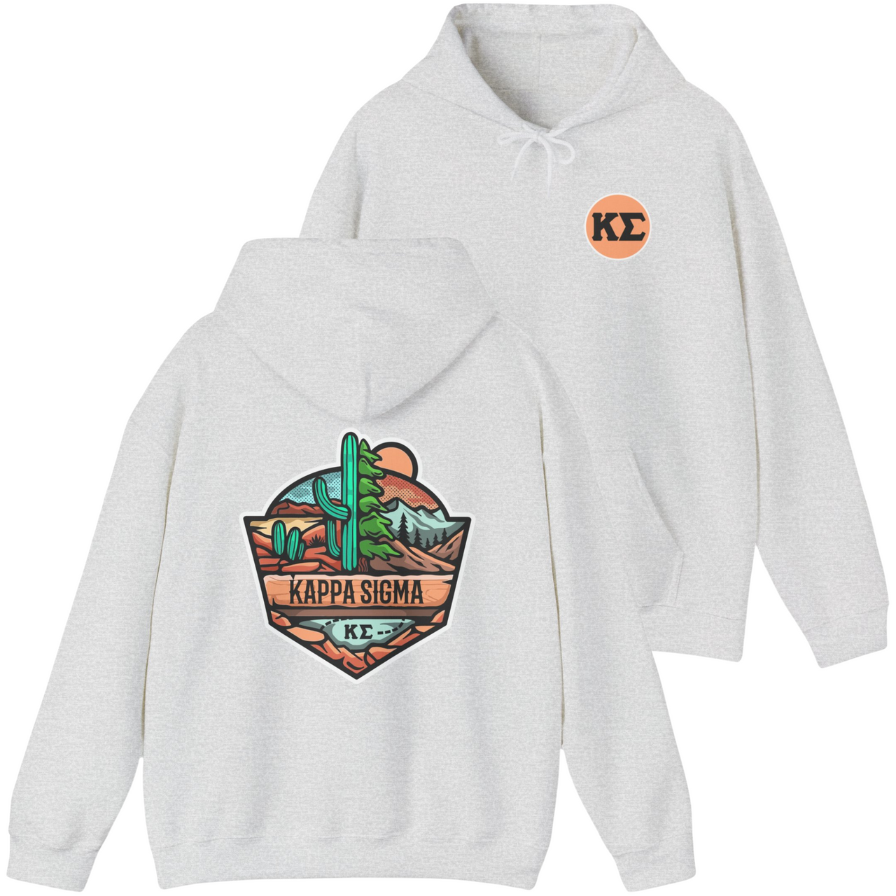 Kappa Sigma Graphic Hoodie | Desert Mountains