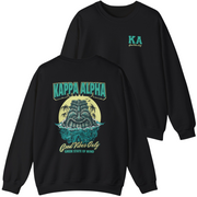 black Kappa Alpha Graphic Crewneck Sweatshirt | Good Vibes Only