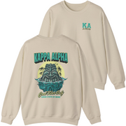 ivory Kappa Alpha Graphic Crewneck Sweatshirt | Good Vibes Only