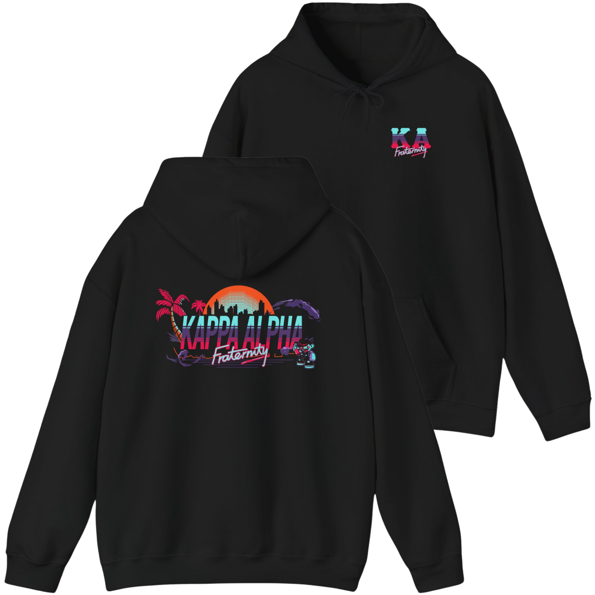 black Kappa Alpha Graphic Hoodie | Jump Street