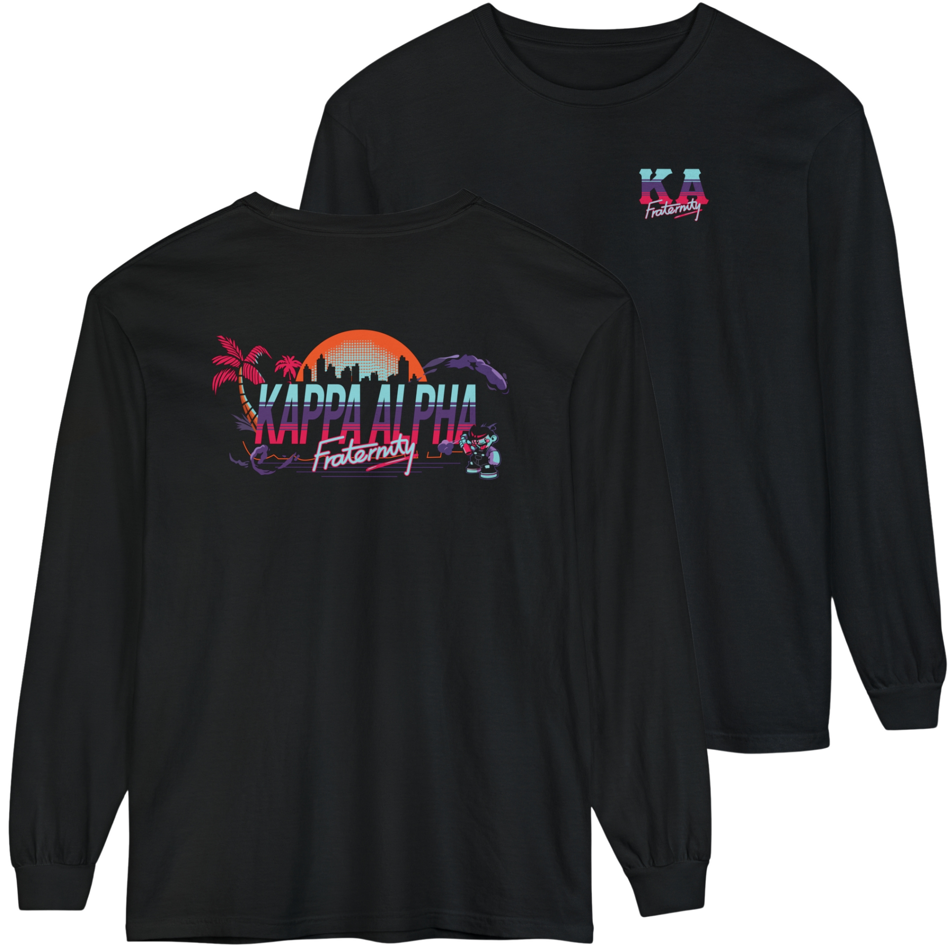 black Kappa Alpha Graphic Long Sleeve | Jump Street