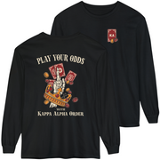 Black Kappa Alpha Graphic Long Sleeve | Play Your Odds