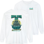 white Kappa Delta Rho Graphic Long Sleeve | Good Vibes Only