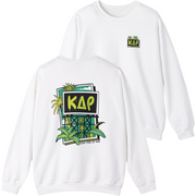 white Kappa Delta Rho Graphic Crewneck Sweatshirt 