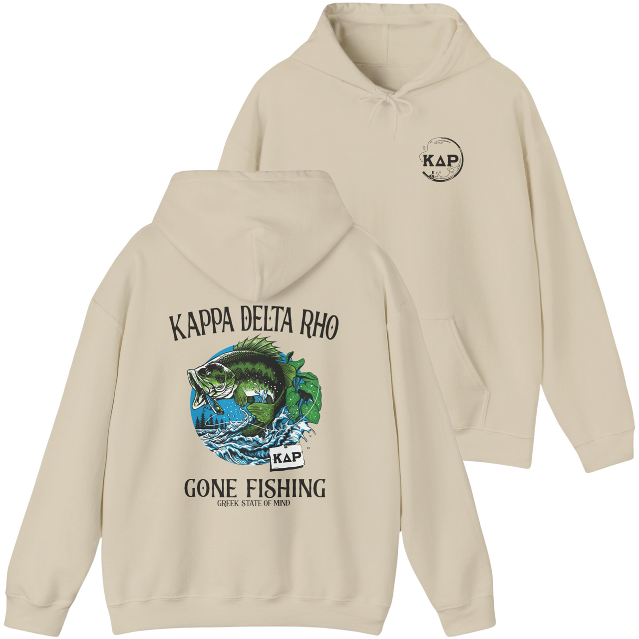 Kappa Delta Rho Graphic Hoodie | Gone Fishing