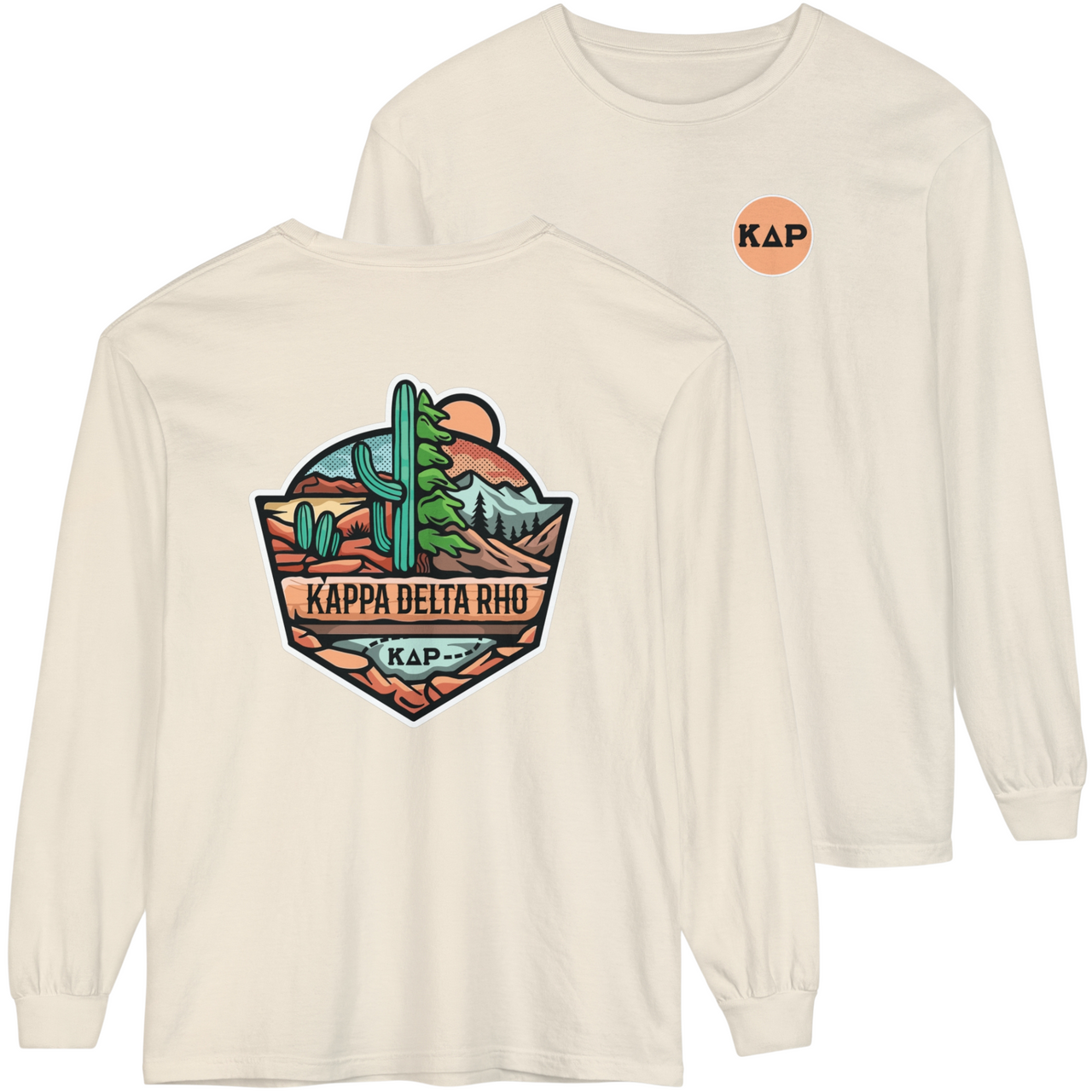 Kappa Delta Rho Graphic Long Sleeve | Desert Mountains