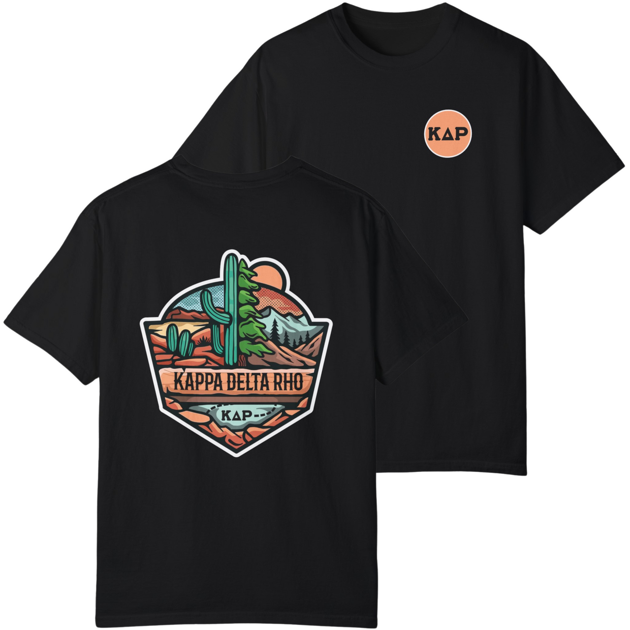 Kappa Delta Rho Graphic T-Shirt | Desert Mountains