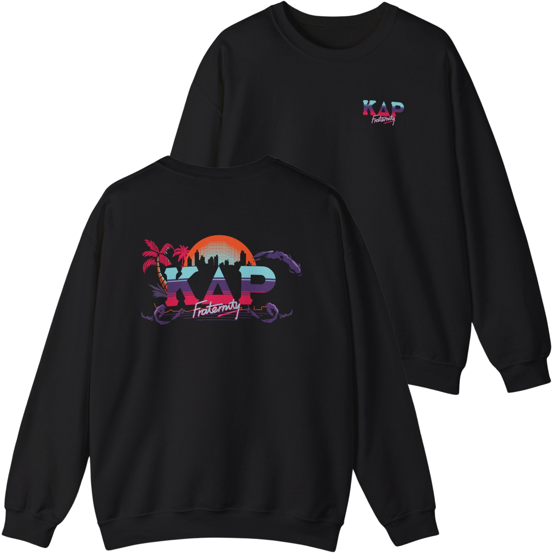 black Kappa Delta Rho Graphic Crewneck Sweatshirt | Jump Street