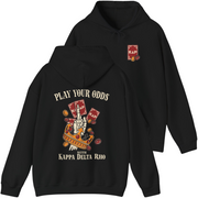 Black Kappa Delta Rho Graphic Hoodie | Play Your Odds