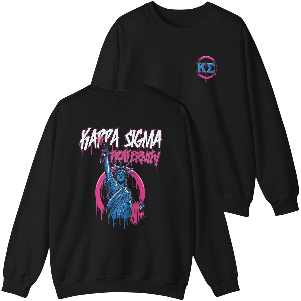 Kappa Sigma Graphic Crewneck Sweatshirt | Liberty Rebel