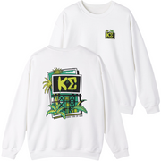 White Kappa Sigma Graphic Crewneck Sweatshirt 