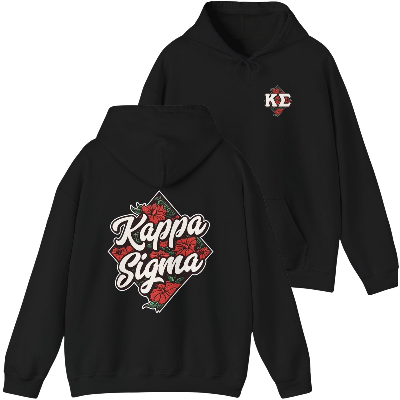 black Kappa Sigma Graphic Hoodie | Aloha