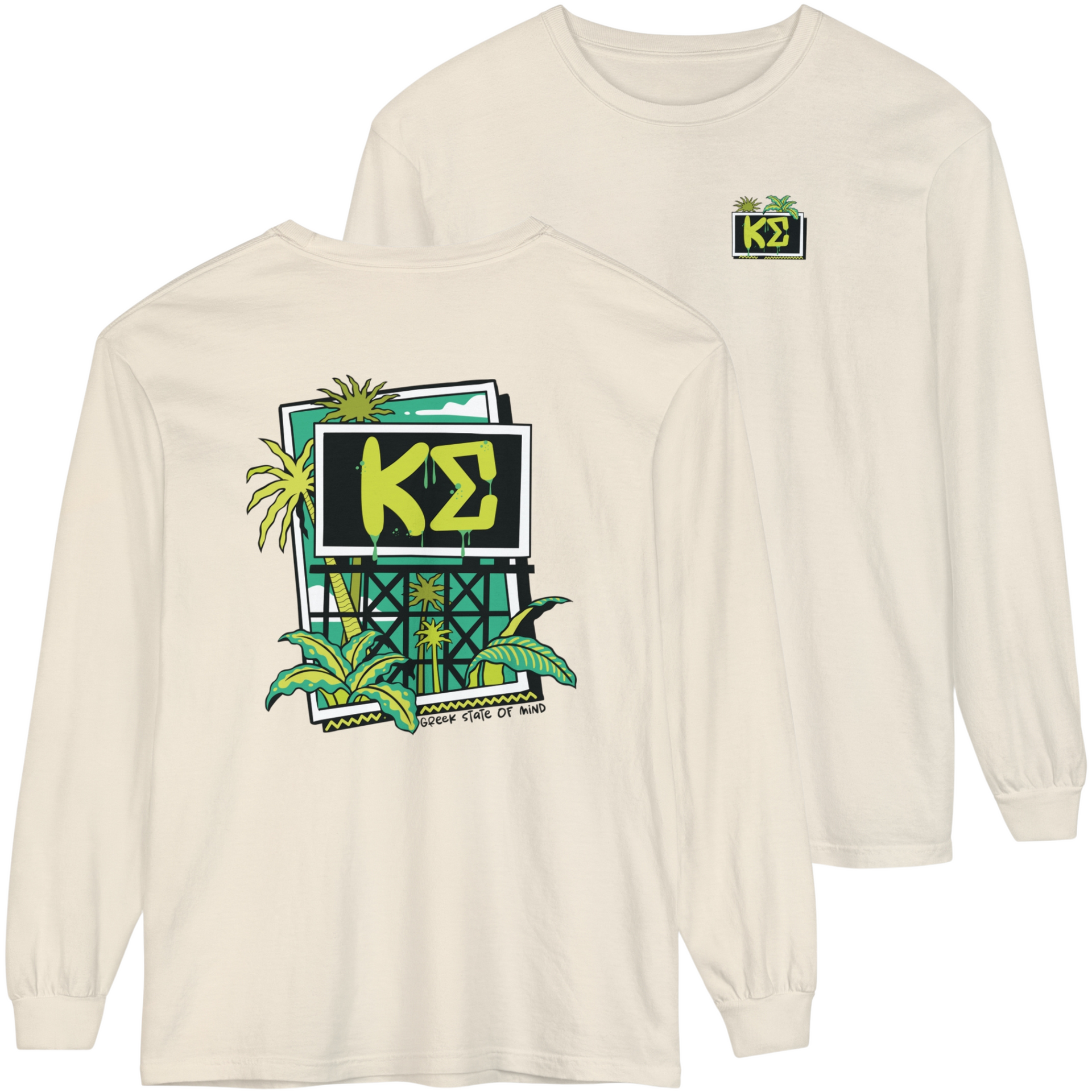 Ivory Kappa Sigma Graphic Long Sleeve