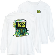 White Kappa Sigma Graphic Long Sleeve