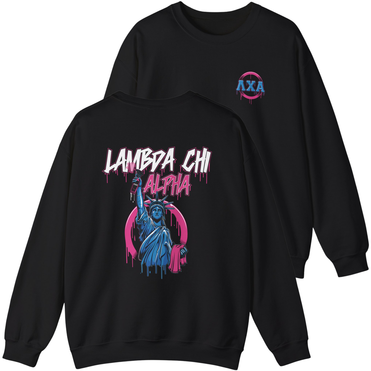 Lambda Chi Alpha Graphic Crewneck Sweatshirt | Liberty Rebel