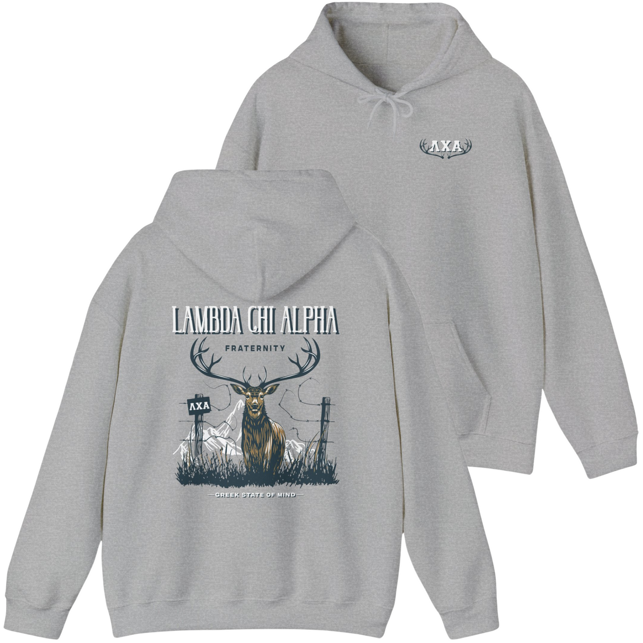 Lambda Chi Alpha Graphic Hoodie | Big Buck