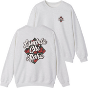 Grey Lambda Chi Alpha Graphic Crewneck Sweatshirt | Aloha