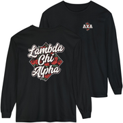 Black Lambda Chi Alpha Graphic Long Sleeve | Aloha