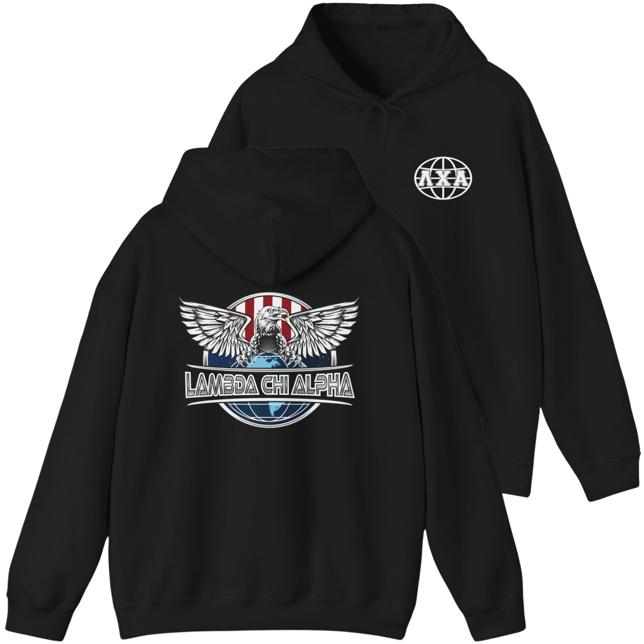 Black Lambda Chi Alpha Graphic Hoodie | The Fraternal Order