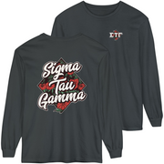 Grey Sigma Tau Gamma Graphic Long Sleeve | Aloha