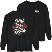 Black Phi Mu Delta Graphic Long Sleeve | Aloha